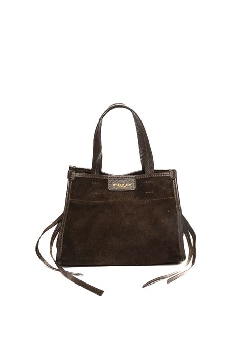 borsa a mano diva testa di moro MY-BEST BAG | 1028DIVA-CHOCOLATE